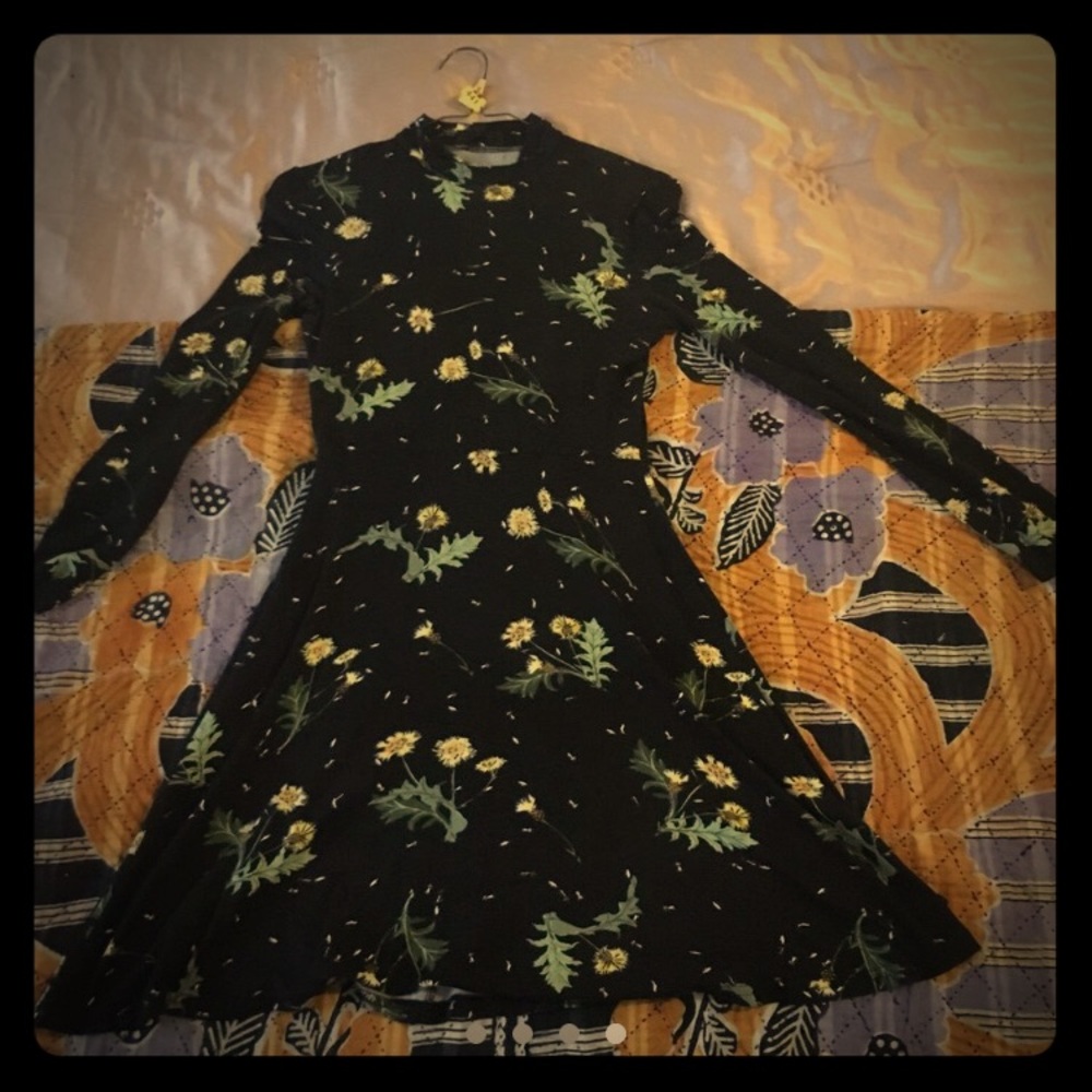 Topshop dandelion cotton dress